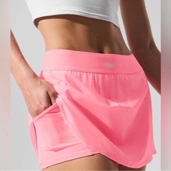 🩷ALO🩷 NEON BUBBLEGUM Match Point Skirt - Picture 2 of 6